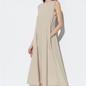 Uniqlo Beige Sleeveless Airism dress